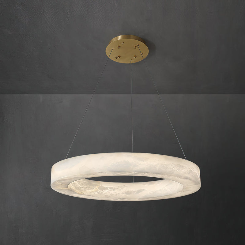 Alabaster Ring Chandelier-DWHOME