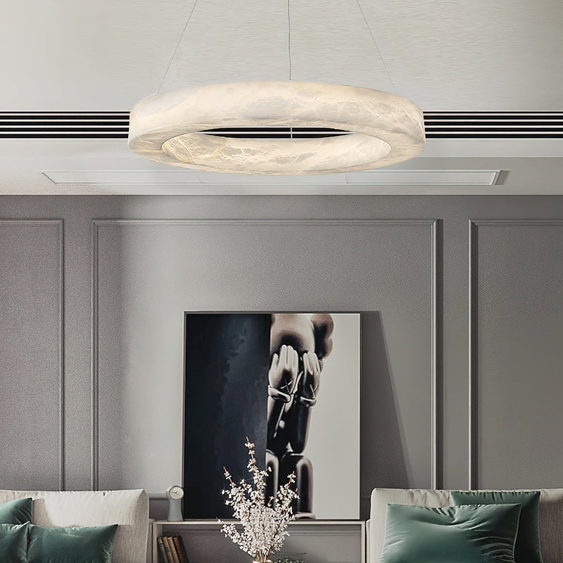 Alabaster Ring Chandelier-DWHOME