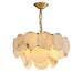 Alabaster Shell Brass Chandelier - Vakkerlight