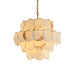 Alabaster Shell Brass Chandelier - Vakkerlight