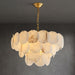 Alabaster Shell Brass Chandelier - DWHOME