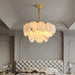 Alabaster Shell Brass Chandelier - DWHOME