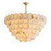 Alabaster Shell Brass Chandelier - Vakkerlight