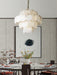 Alabaster Shell Brass Chandelier - DWHOME