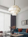 Alabaster Shell Brass Chandelier - DWHOME