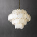 Alabaster Shell Brass Chandelier - DWHOME