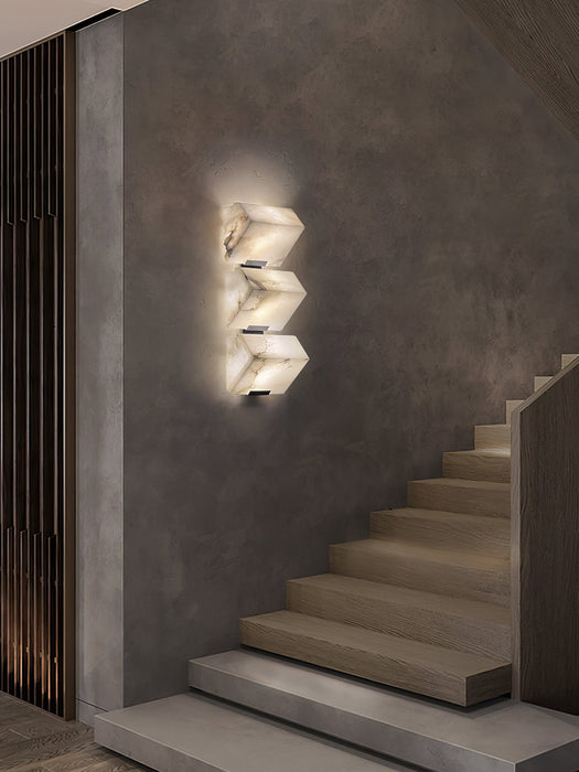 Alabaster Staircase Wall Lamp.