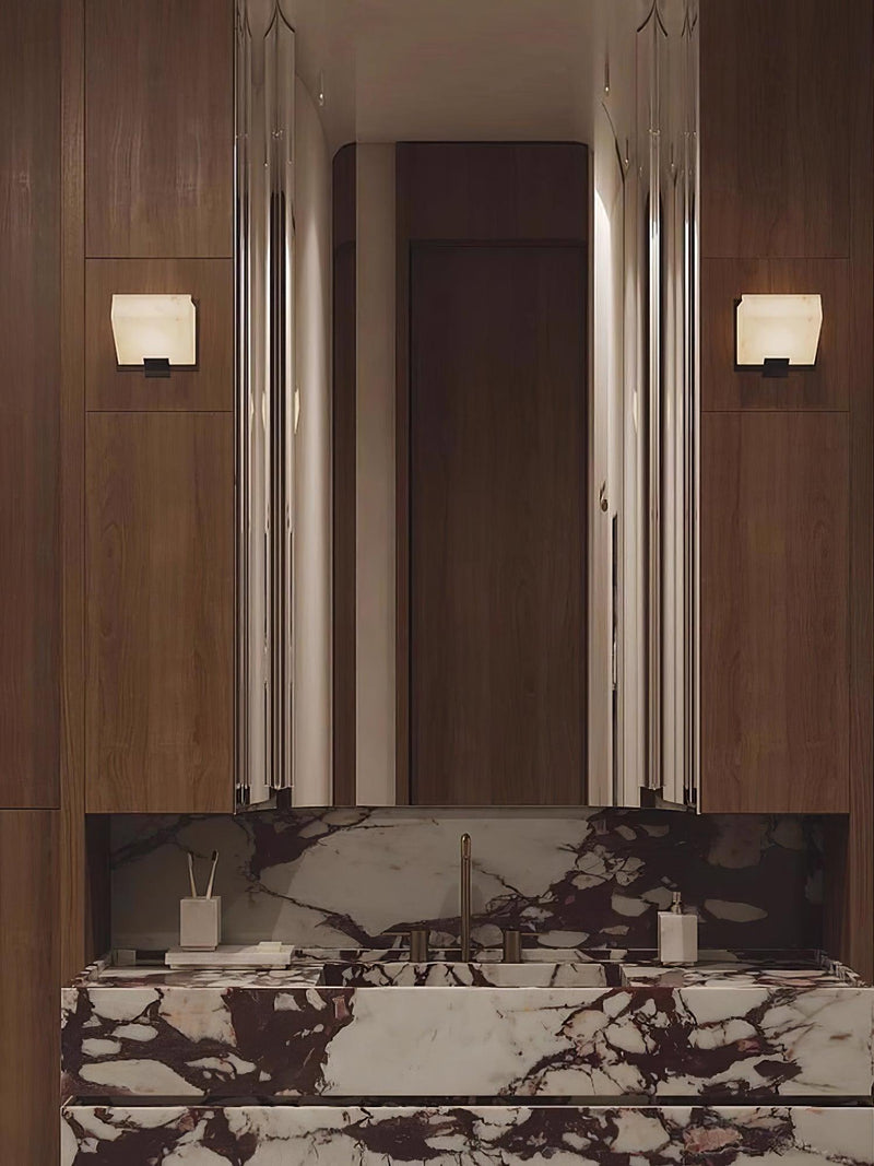 Alabaster Staircase Wall Lamp-DWHOME