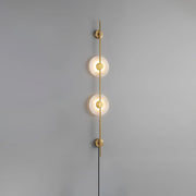 Alabaster Vertical Plug-in Wall Sconce-DWHOME