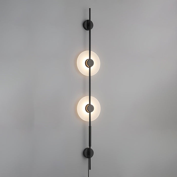 Alabaster Vertical Plug-in Wall Sconce-DWHOME