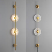 Alabaster Vertical Plug-in Wall Sconce-DWHOME