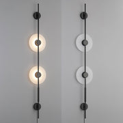 Alabaster Vertical Plug-in Wall Sconce-DWHOME