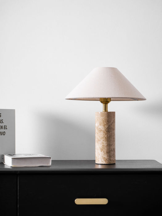 Alba Stone Table Lamp-DWHOME