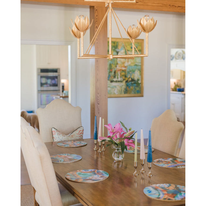 Alberto Lotus Bloom Chandelier-DWHOME
