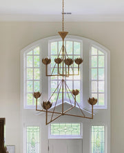 Alberto Lotus Bloom Chandelier-DWHOME