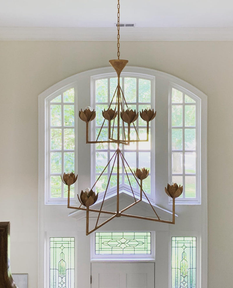 Alberto Lotus Bloom Chandelier-DWHOME