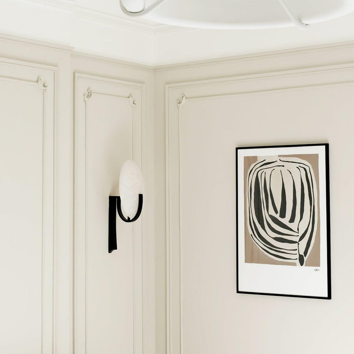 Alice Alabaster Plug-in Wall Lamp - DWHOME