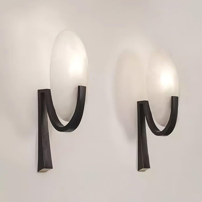 Alice Alabaster Plug-in Wall Lamp - DWHOME