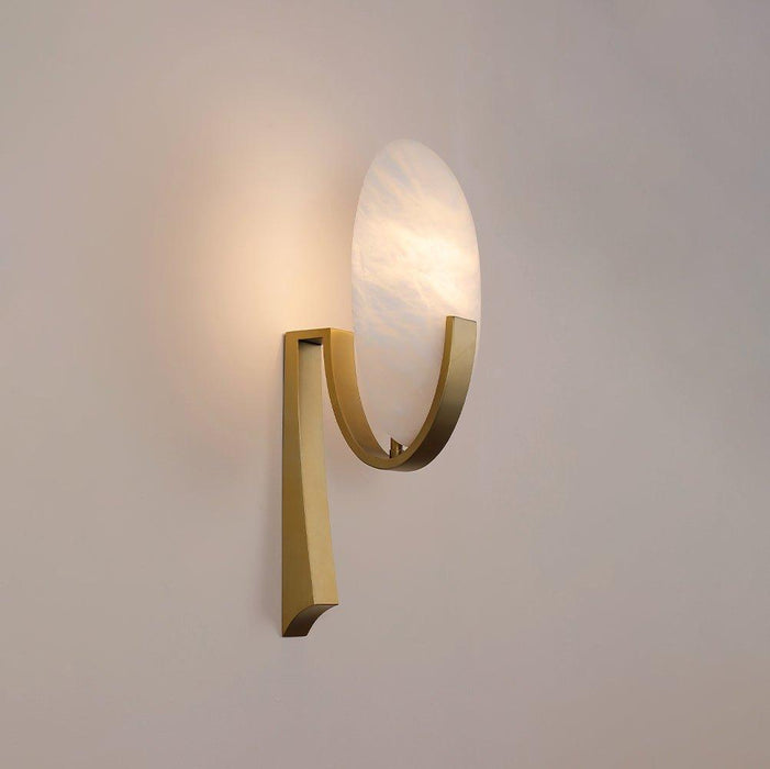 Alice Alabaster Plug-in Wall Lamp - DWHOME