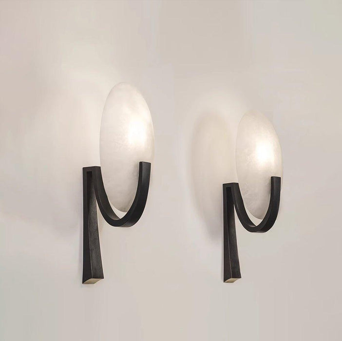 Alice Alabaster Plug-in Wall Lamp - DWHOME