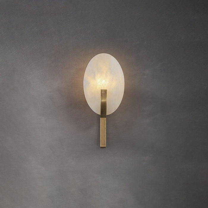 Alice Alabaster Plug-in Wall Lamp - DWHOME