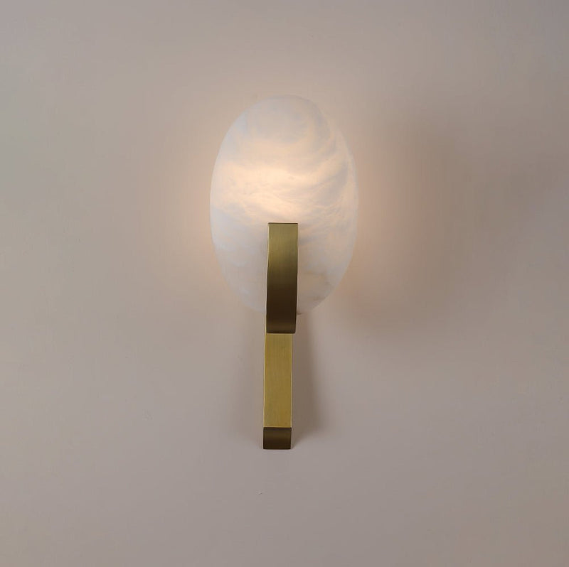 Alice Alabaster Plug-in Wall Lamp-DWHOME