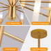 Alissa 20-Light Modern Golden Sputnik Chandelier-DWHOME