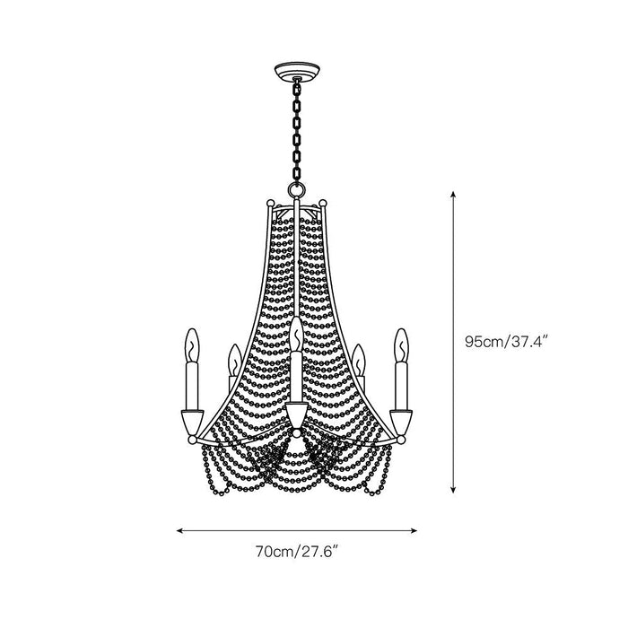 Allenglade Crystal Chandelier-DWHOME