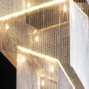 Aluminum Chain Tassel Chandelier-DWHOME