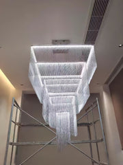 Aluminum Chain Tassel Chandelier-DWHOME