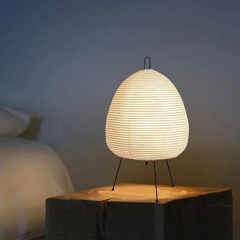 Alya Rice Paper Table Lamp-DWHOME