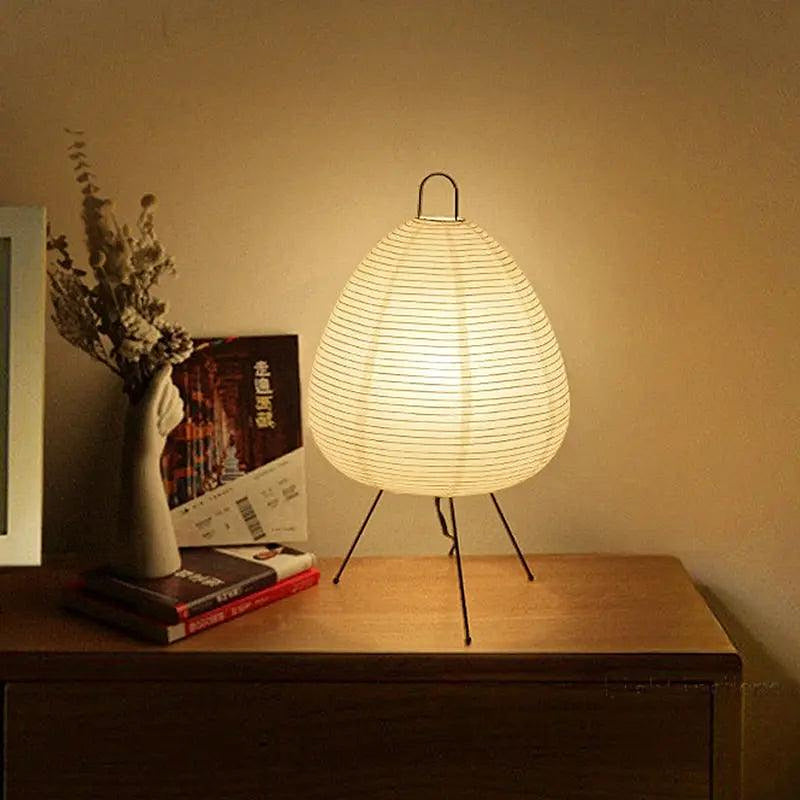 Alya Rice Paper Table Lamp-DWHOME