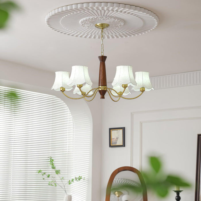 Alyssa Fabric Chandelier-DWHOME