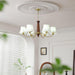 Alyssa Fabric Chandelier-DWHOME