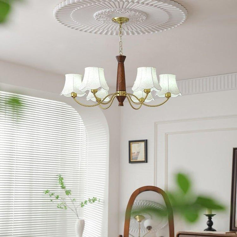 Alyssa Fabric Chandelier-DWHOME