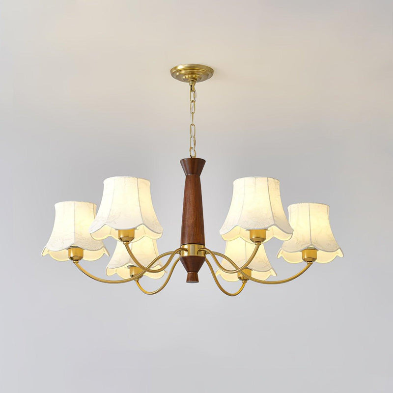 Alyssa Fabric Chandelier-DWHOME
