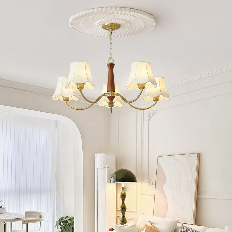 Alyssa Fabric Chandelier-DWHOME