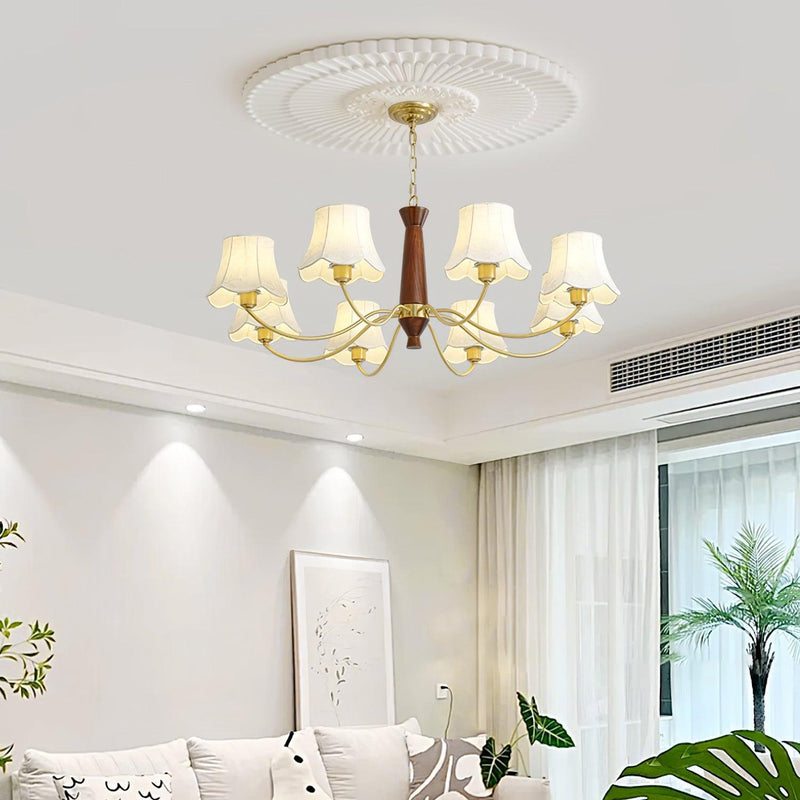 Alyssa Fabric Chandelier-DWHOME