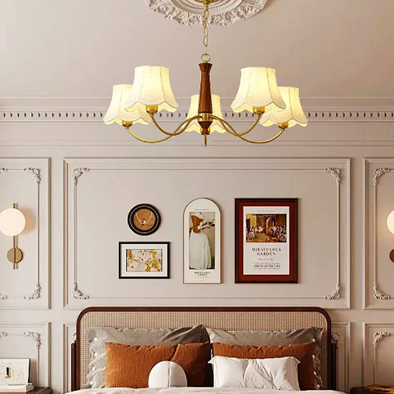 Alyssa Fabric Chandelier-DWHOME