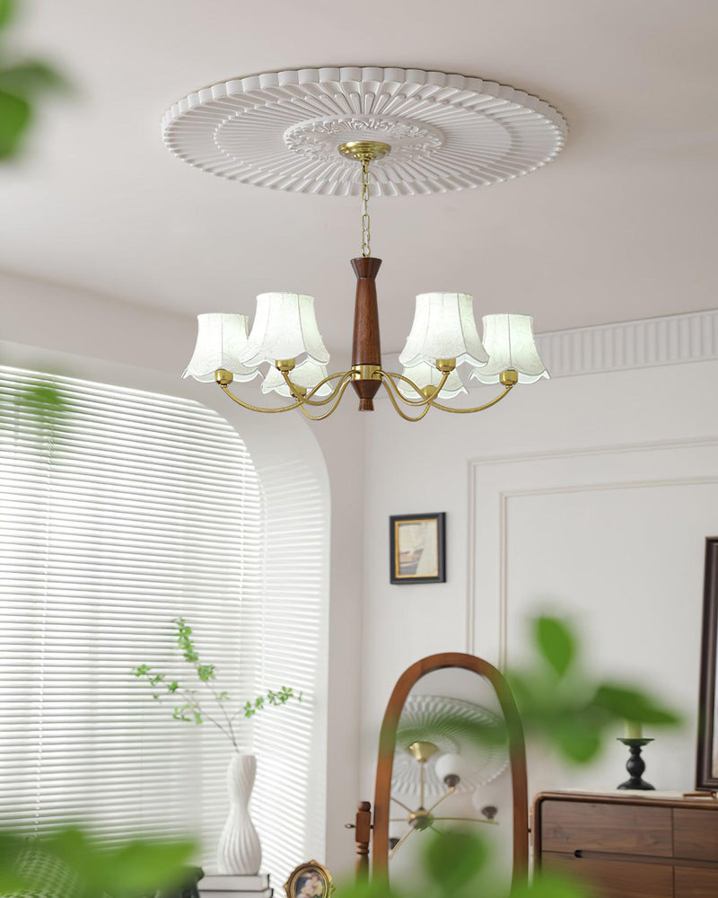 Alyssa Fabric Chandelier-DWHOME
