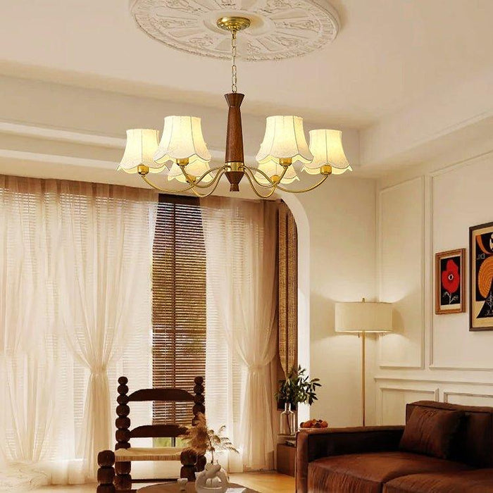 Alyssa Fabric Chandelier-DWHOME
