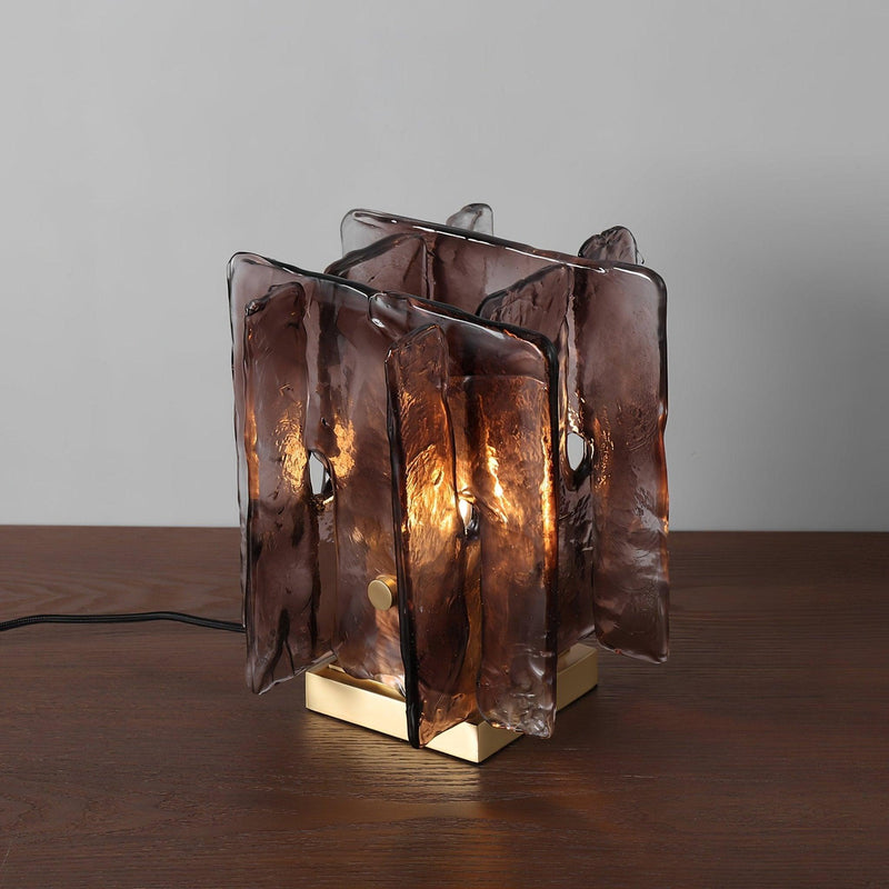 Amber Building Block Table Lamp-DWHOME
