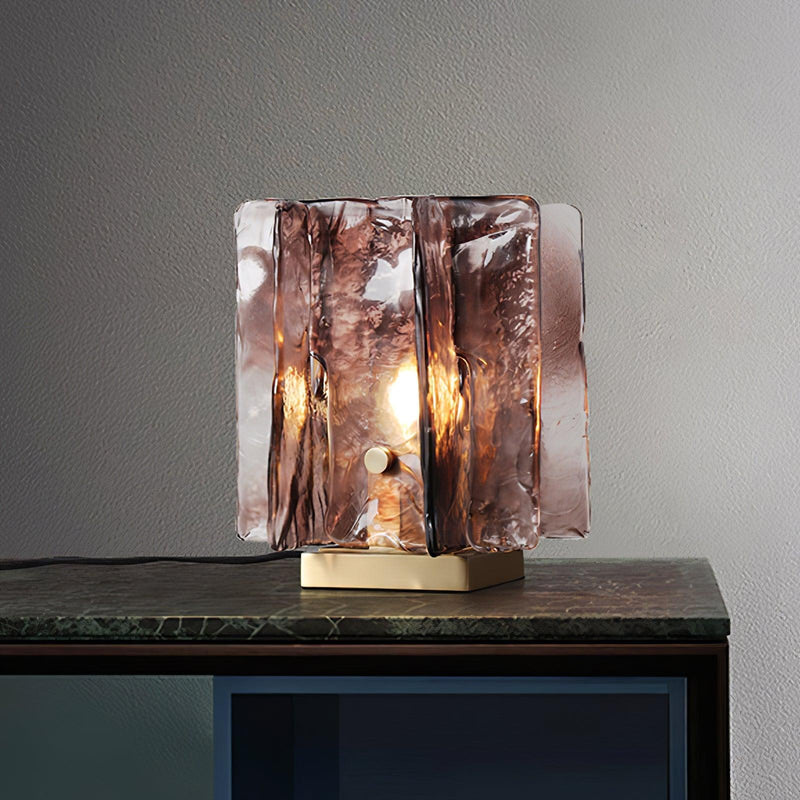 Amber Building Block Table Lamp-DWHOME