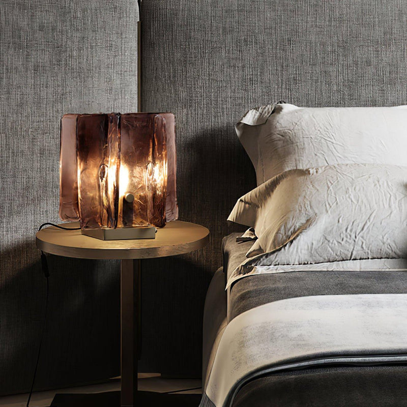 Amber Building Block Table Lamp-DWHOME