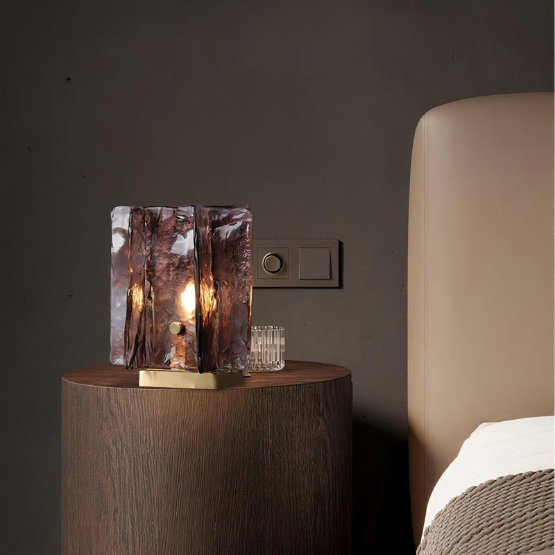 Amber Building Block Table Lamp-DWHOME