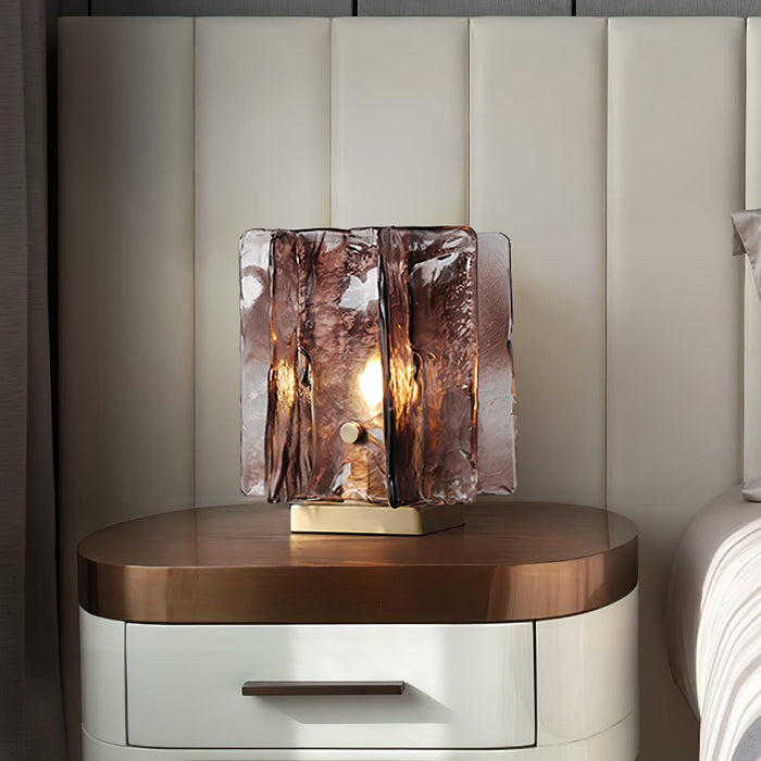 Amber Building Block Table Lamp-DWHOME