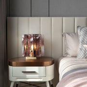 Amber Building Block Table Lamp-DWHOME