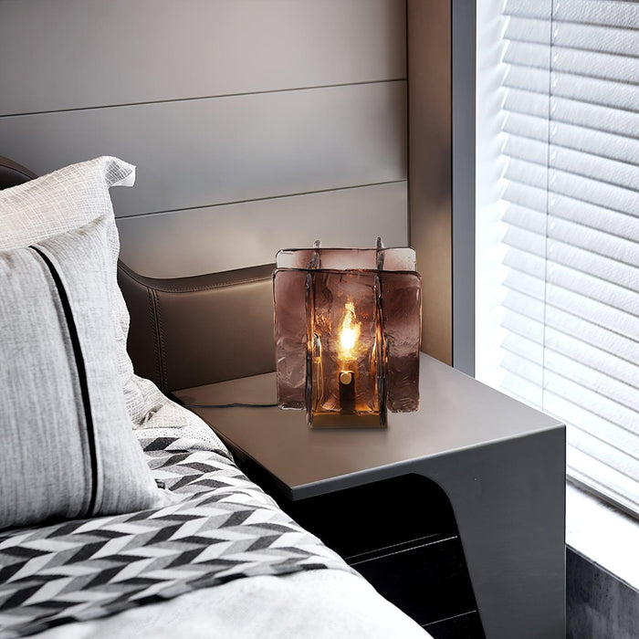 Amber Building Block Table Lamp-DWHOME