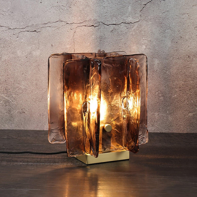 Amber Building Block Table Lamp-DWHOME