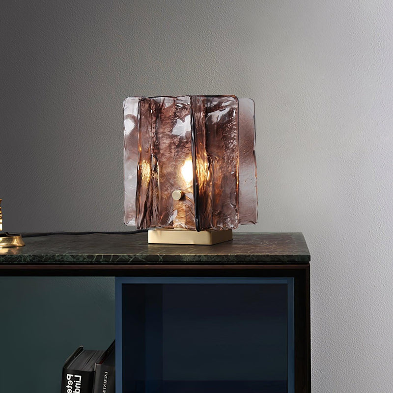 Amber Building Block Table Lamp-DWHOME
